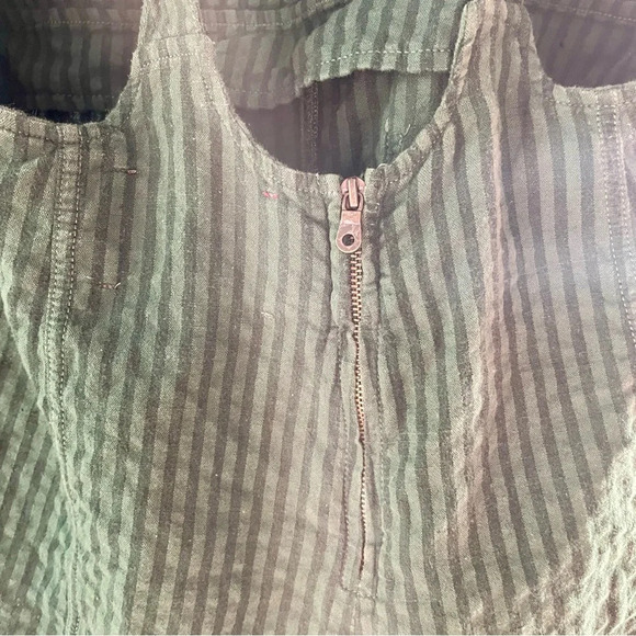 BDG Sadie Linen-Blend Dungarees Playsuit size large - Picture 9 of 16